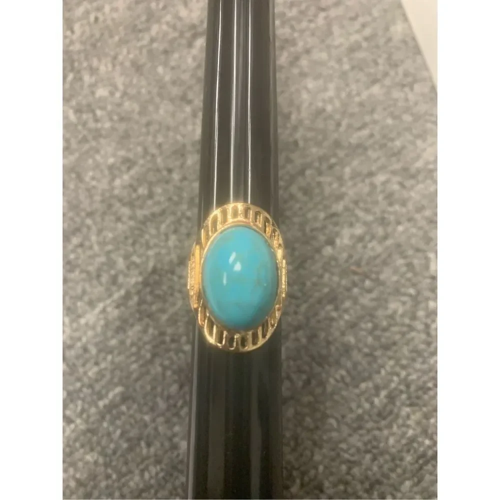 (Faux) Turquoise Stone Gold Ring